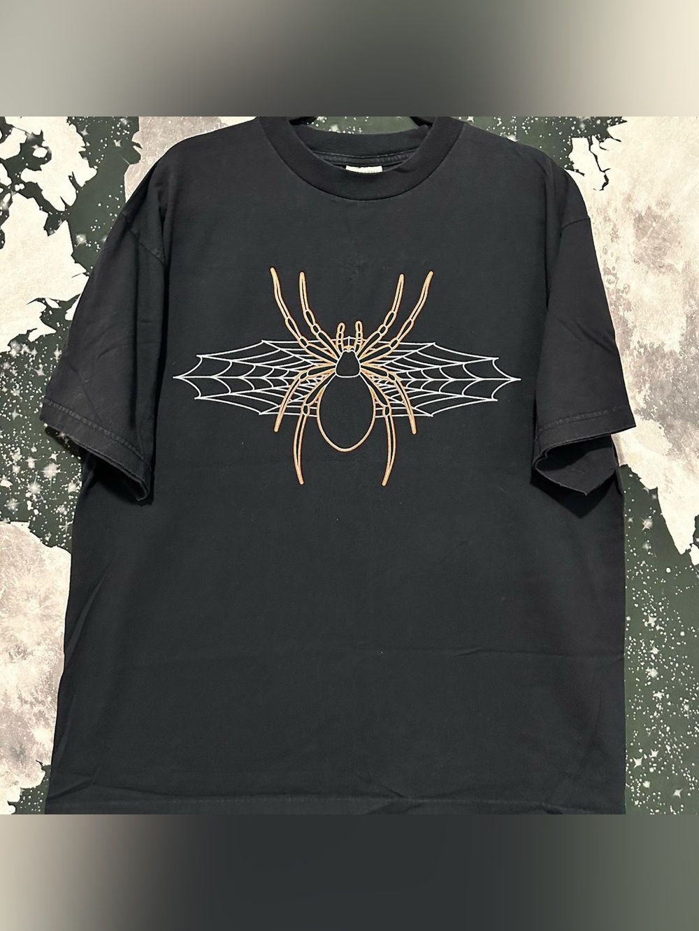 Spider Web Halloween Themed Graphic Shirt
